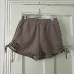 Revolve mauve high waisted sweat shorts